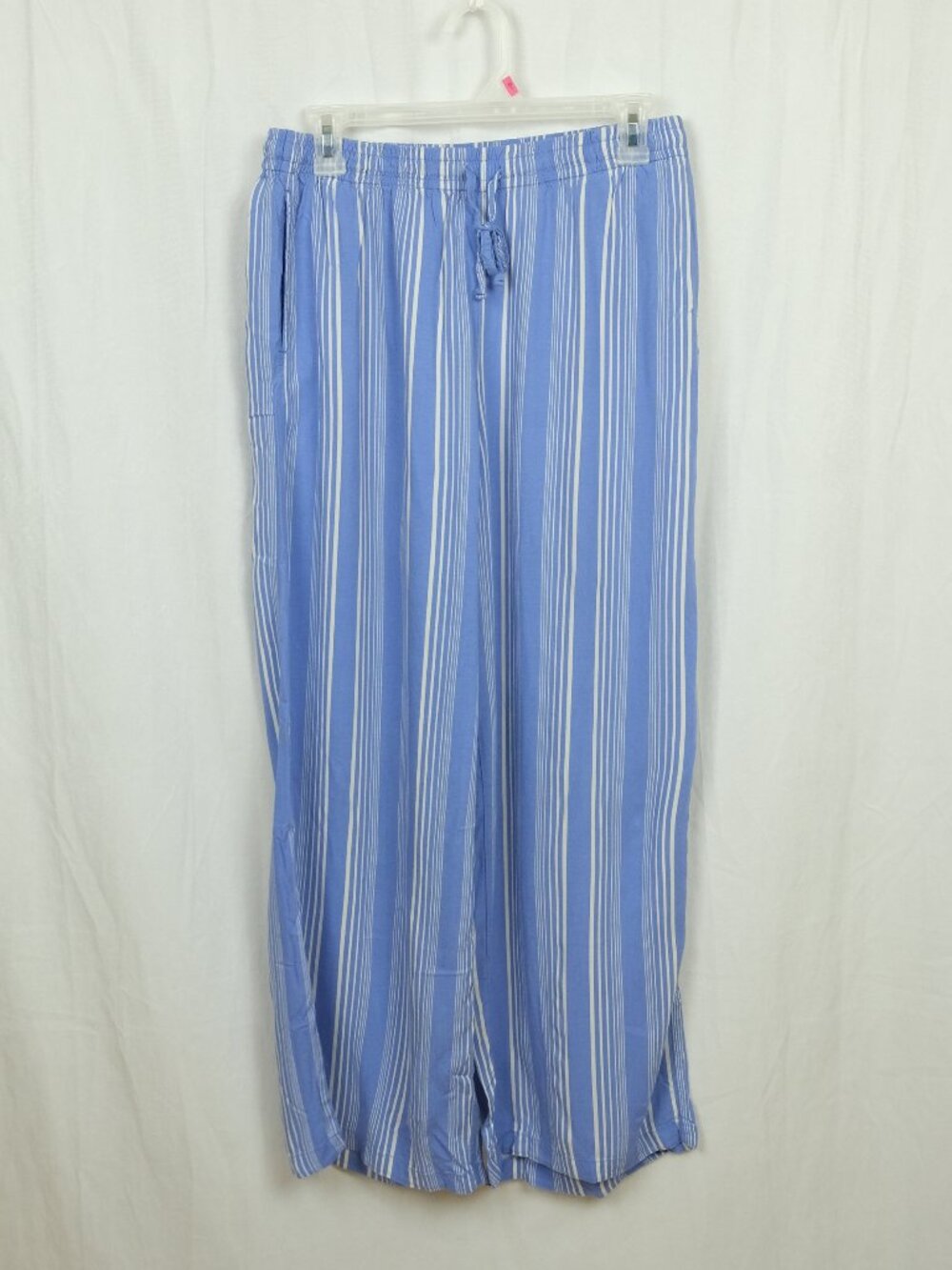 Uniqlo Soft Stretch Striped Pants Blue Casual Size M